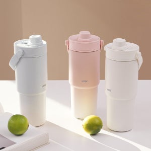 보아르 투웨이폴든 텀블러 735ml 팝업 스트로우 빨대 투고 손잡이 대용량 스텐 보온 보냉