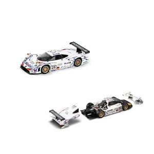 TH 마그네틱 기믹 포르쉐 911 GT1 르망 1998 1:64 다이캐스트 자동차 미니카 모형 미니어처