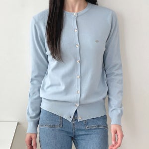 브엔 여성 가디건 펜던트 니트가디건 라운드 셀렉티드 레이어드 봄