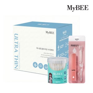 출산준비물 마이비 허니콤 울트라씬 수유패드 120매+콧물흡입기+신생아면봉 조리원준비