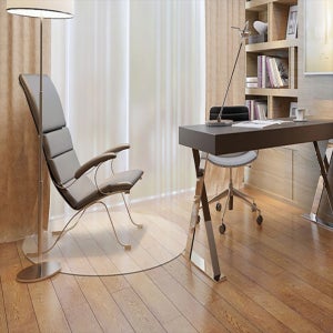 투명 바닥보호매트 90x90 의자 매트 사무용 컴퓨터 책상 바퀴자국 소음 긁힘방지 카페트