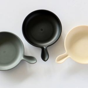 캠핑 브런치 케이크 먹방 손잡이 앞접시 세트 아이보리