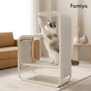 [파미야] 무브스테이 캣타워 미니 소형 스크래처 붙냥떼냥