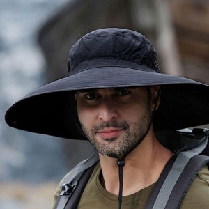 와이드 넓은 챙 트레킹 등산 아웃도어 방수 모자 남자 벙거지 여성 버킷햇 자외선 차단