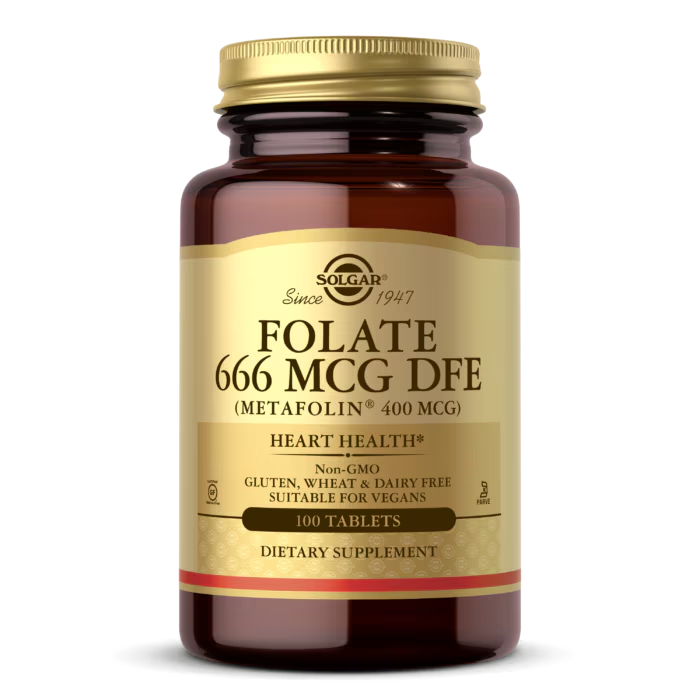 솔가 활성 엽산 메타폴린 400mcg 100정 활성형 <b>폴레이트 666 MCG</b> DFE