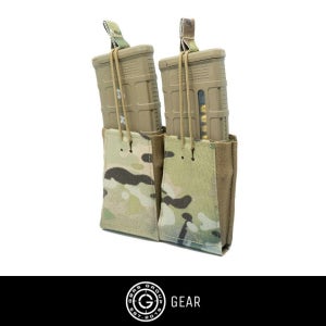 지비알에스 GBRS Double Rifle Magazine Pouch - Bungee Retention