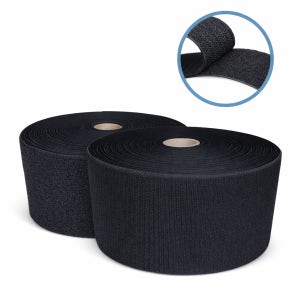 [1롤/20m] 국산 광폭 봉제용 벨크로 테이프 블랙 화이트 100/110/130mm 찍찍이 후크 루프