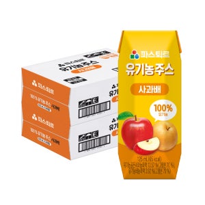 파스퇴르 유기농 음료 사과배, 125ml, 48개