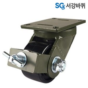 고하중 GXT 125(5인치) 우레탄 나일론 바퀴 캐스터 풋마스터 125mm 회전 브레이크