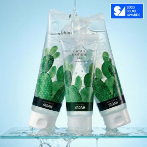 야다 선인장 수딩젤 비건 수분진정 쿨링 바디로션 250ml, 2개