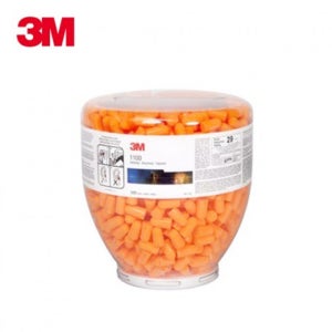 3M 청력보호구 원터치 1100 리필통 귀마개 소음방지 편안함