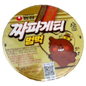 농심 짜파게티 범벅 짜장범벅 컵라면 6개입