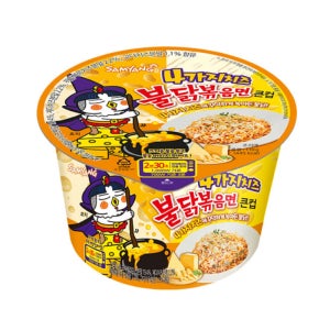 삼양 4가지치즈 불닭볶음면 큰컵라면 16개입