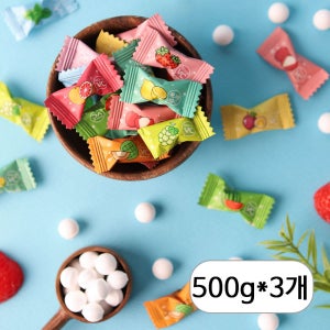 아이엠캔디 무설탕 사탕 민트 캔디 비타민C 200mg 함유 12가지과일맛 500g  12가지 과일맛, 500g, 3개