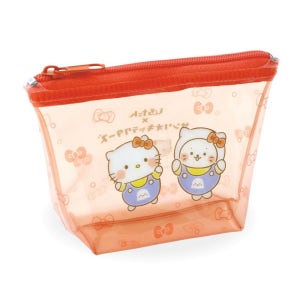 시로탄 x 산리오 캐릭터즈 헬로키티 쁘띠 파우치