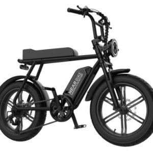[완조립퀵] 니어바이크 레트로 20인치 자토바이 전기자전거 블랙 삼성셀 20AH 자전거