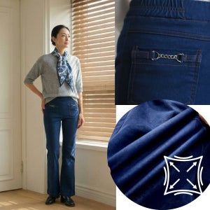 [국산] 면스판 부츠컷 밴딩팬츠 하이웨스트 편한 키작녀 국산 중년청바지