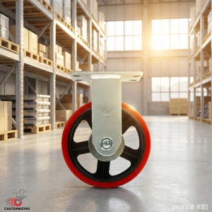 고중량바퀴 단조 8인치(20cm) 770kg 대차바퀴 산업용캐스터 고정형