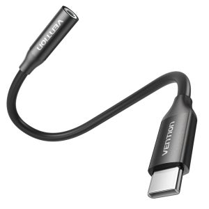 벤션 하이파이 DAC C타입 to 4극 3.5mm AUX 케이블 젠더 BII