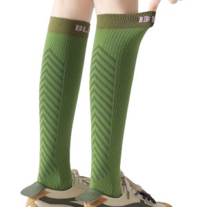 애프터러닝 러닝 압박니삭스 스포츠 종아리 컴프레이션 골프 양말 코어 올리브그린