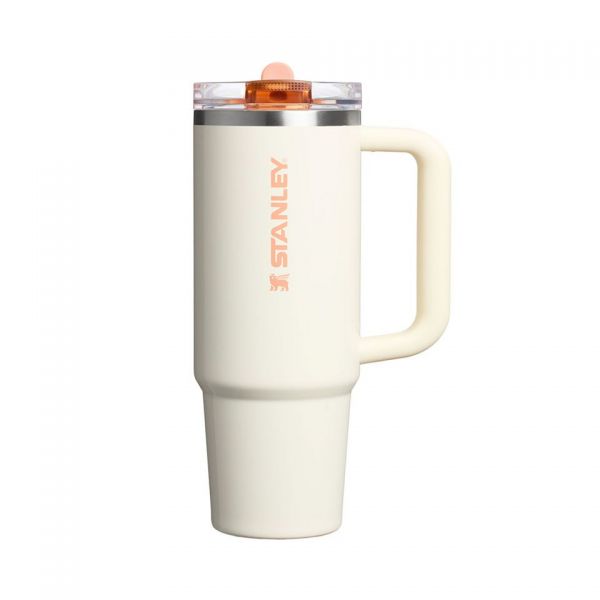 STANLEY1913 퀜처 프로투어 플립 스트로 텀블러 887ml 크림 에프리콧 쉐브론 619545