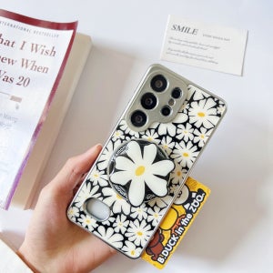 맥세이프 케이스 힌지보호 풀커버 명품 카드 블랙 캐모마일, 갤럭시S26 울트라