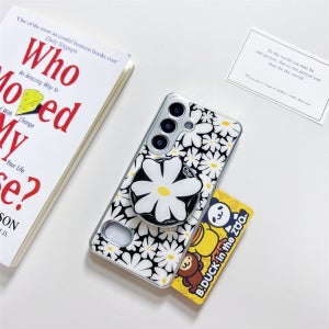 맥세이프 케이스 힌지보호 풀커버 명품 카드 블랙 캐모마일, 갤럭시S26 플러스