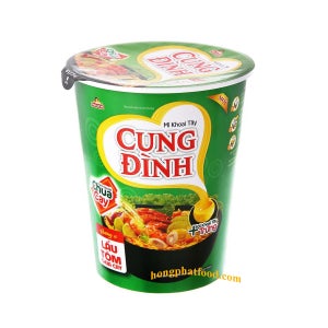 베트남 쿵딘 라면 Cung Dinh Hot & Sour Shrimp Noodles 65g 6pcs 새우맛