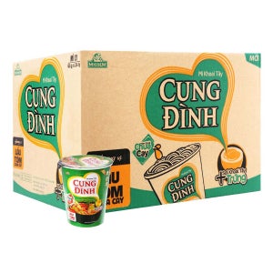 베트남 쿵딘 라면 Cung Dinh Hot & Sour Shrimp Noodles 65g 24pcs 새우맛