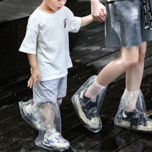 신발싸개 어린이용 비닐 장화 방수 신발커버 신발덮개 5쌍