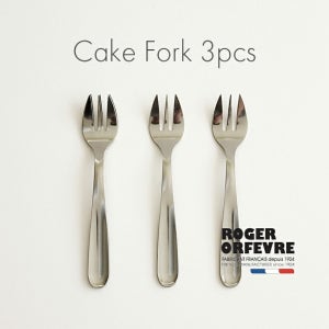 로저 오르페브르 케이크 포크 3개 세트 프랑스 스테인리스 디저트 포크 Roger Orfevre