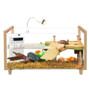 거북이 수조 사육 대형 어항 반수생 물고기 수족관 소형