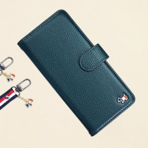 [아가타] 베이스 슬림 다이어리 지갑 케이스 스트랩 카키, 갤럭시A21-A21S 공용