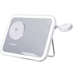 4in1 무드등 아이폰 고속 무선충전 스탠드 거치대 크래들 충전기