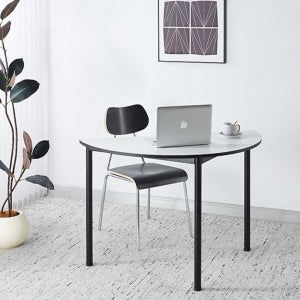 식탁 반원 테이블 밀라 반타원 반원형 식탁 탁자 조립식