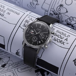 타이맥스 x 피너츠 멀린 조쿨 남자가죽시계 40mm TW2Y48500