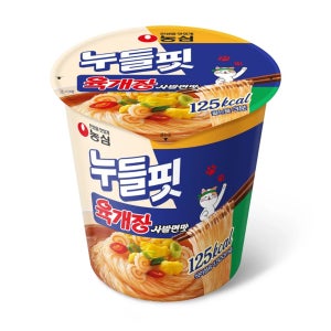 농심 누들핏 육개장사발면맛 35.5g, 16개