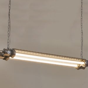 슬로우벨 인더스트리얼 체인 튜브 펜던트 조명 매장 바 샹들리에 식탁등