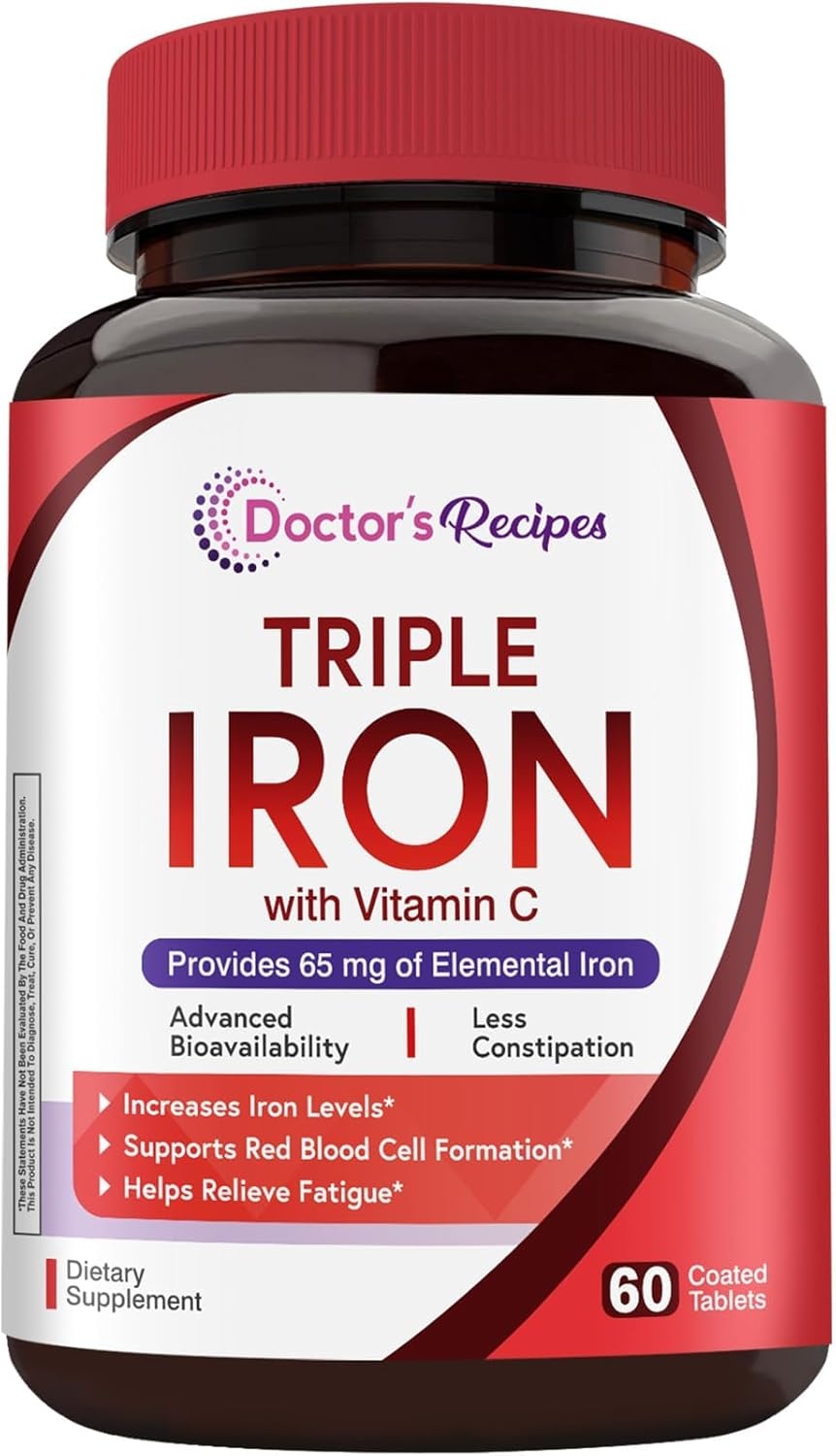 <b>닥터스</b>레시피 Doctors Recipes 트리플 IRON 위드 비타민 C 60정 x2