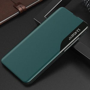 클리어뷰 가죽 스탠딩 플립 커버 핸드폰 케이스 spc081 그린, 갤럭시S26 플러스