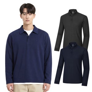 콜핑 남성 하이쿨 잠재권축 카라 등산 긴팔 티셔츠 KXT4349M