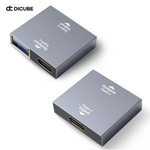 디큐브 USB-C 타입 2IN1 2포트 충전 데이터 분할 어댑터 OTG젠더