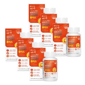 골다공증예방 뼈건강 면역 종근당 비타민D 2000IU 플러스 400mg 90캡슐, 6개