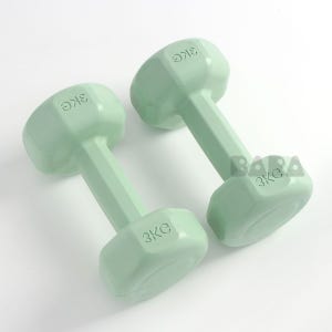 BARA 육각 아령 2개세트 3kg 그린 홈트운동기구 3kg아령 홈트덤벨