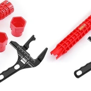 싱크대 렌치 멍키 스패너 2종세트 전문가용 수전교체 다용도 원홀 렌치