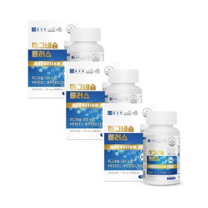 눈밑떨림 다리쥐남 근육피로 종근당 마그네슘 플러스 1100mg 90정, 3개