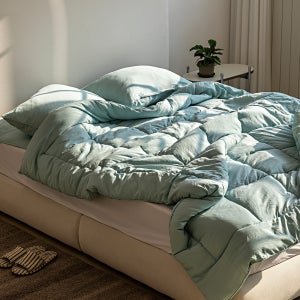 루아베 먼지없는 알러지케어 이불세트 기숙사 사계절 침구세트 킹 K 이불+패드+베개커버2P