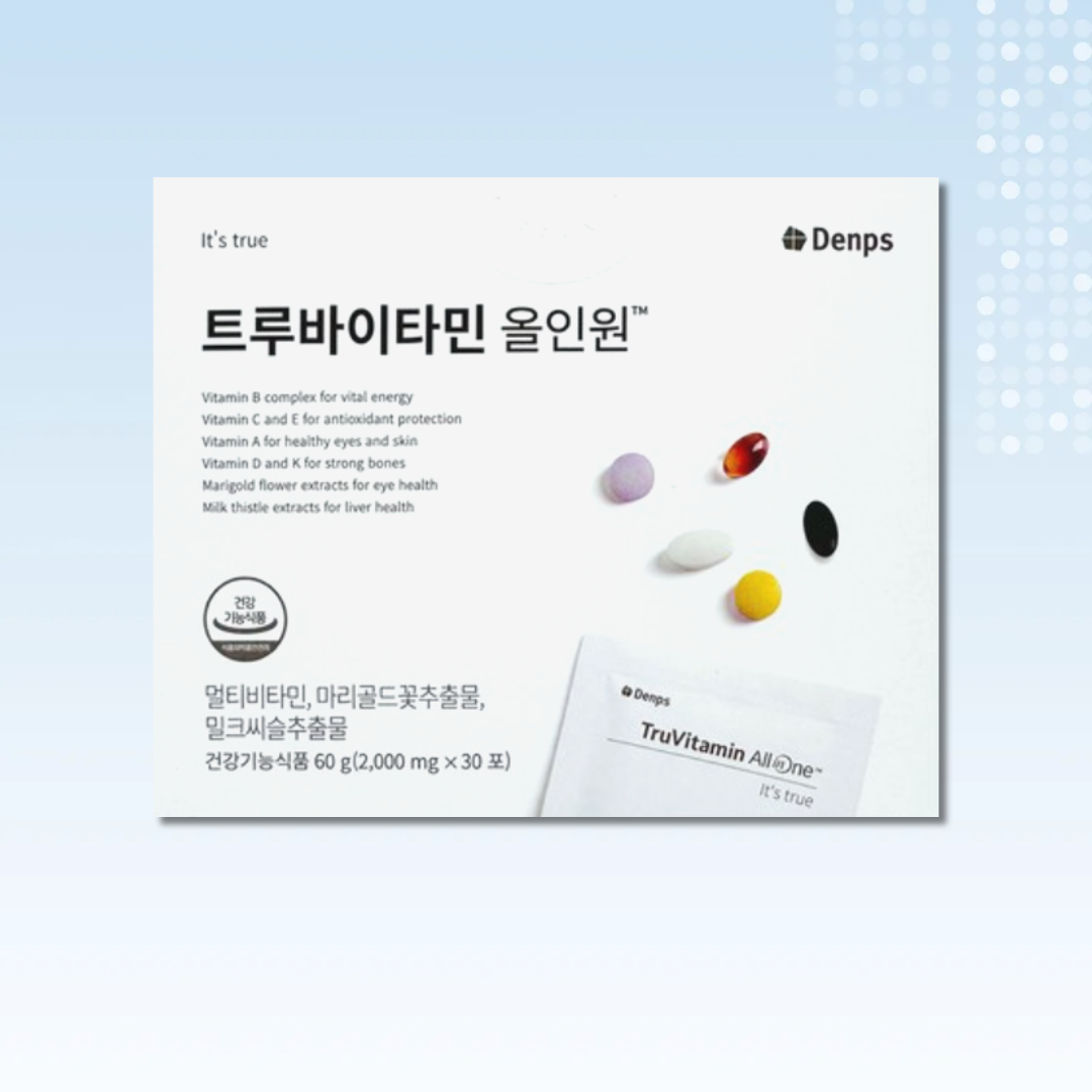 덴프스 트루바이타민 올인원 2000mg x 30포 1박스 공유 <b>비타민</b> 투루 <b>아비타민</b>