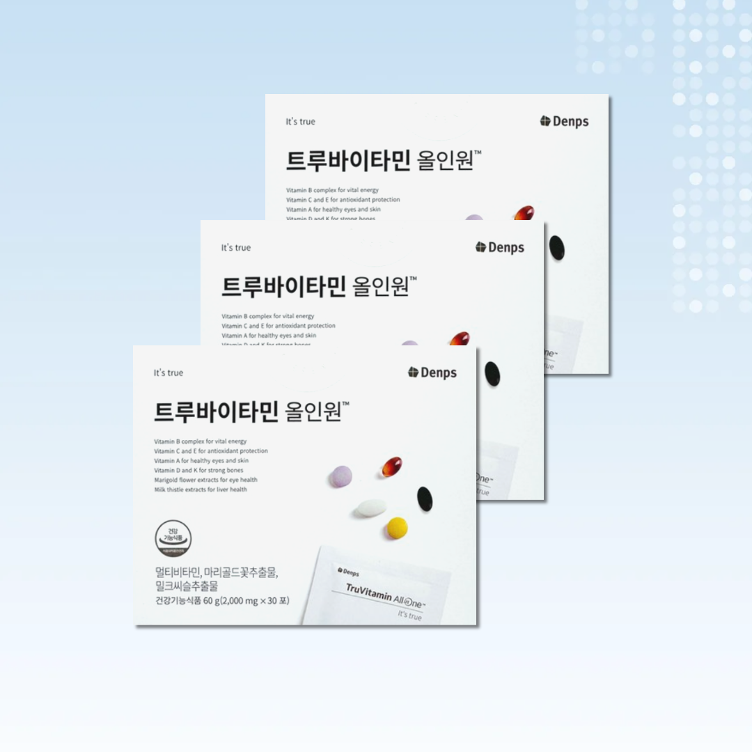 덴프스 트루바이타민 올인원 2000mg x 30포 3박스 공유 <b>비타민</b> 투루 <b>아비타민</b>