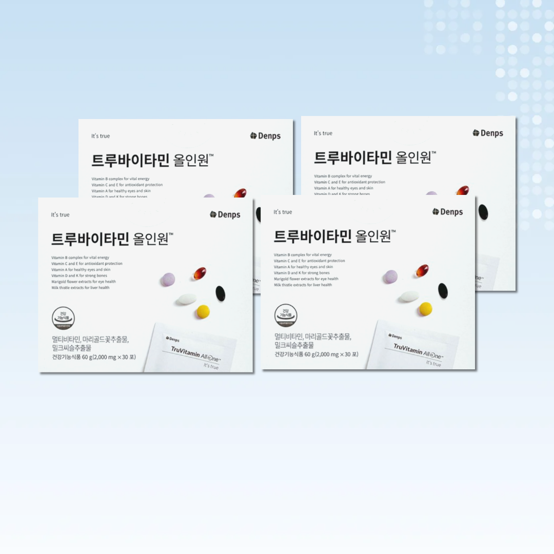 덴프스 트루바이타민 올인원 2000mg x 30포 4박스 공유 <b>비타민</b> 투루 <b>아비타민</b>